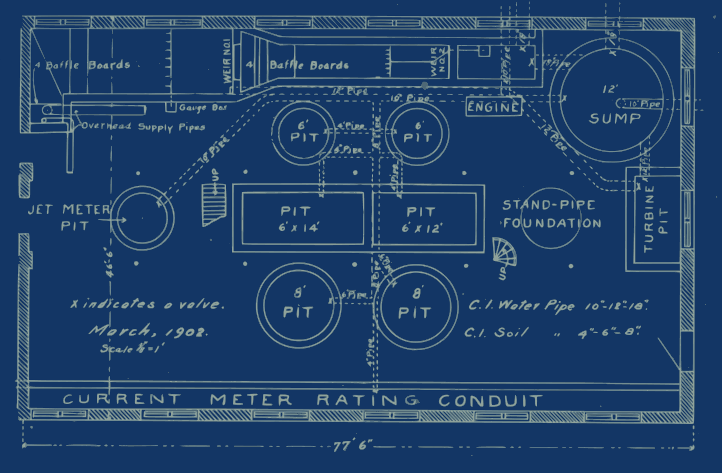 The image of a blueprint.