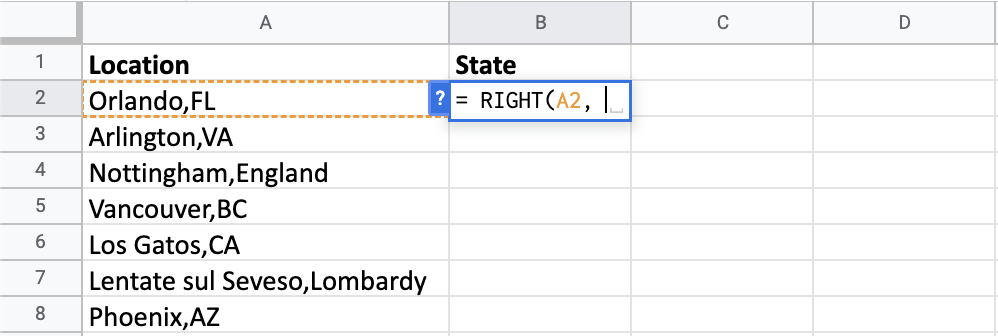Extracting the state from location data.