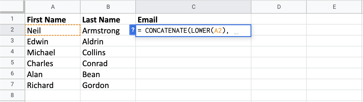 Astronaut email addresses.
