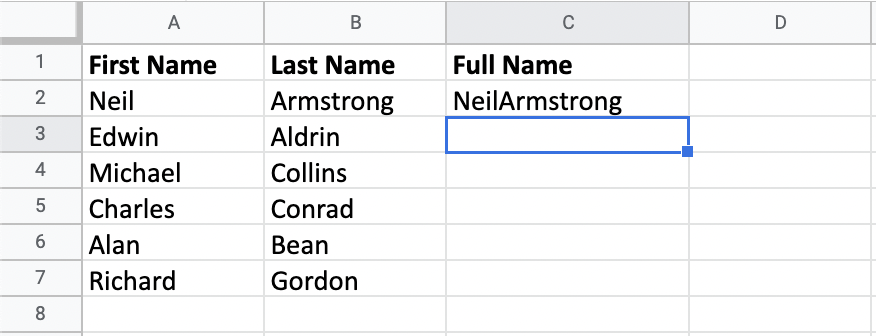Astronaut names.