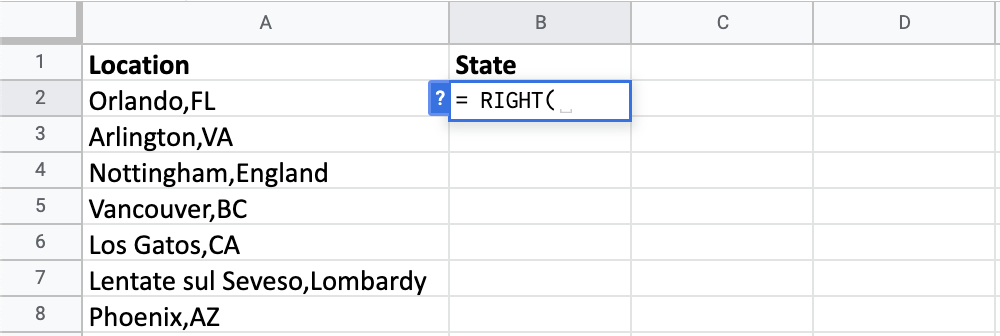 Extracting the state from location data.