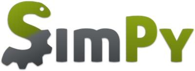 SimPy package logo: Discrete event simulations for Python