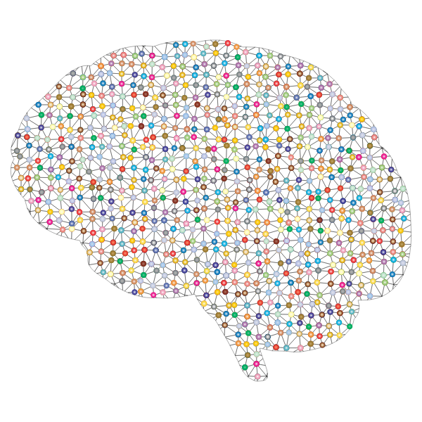 A pictorial image of a neuron network inside a brain alludes to this technique in machine learning and the emergence of data patterns and clustering.