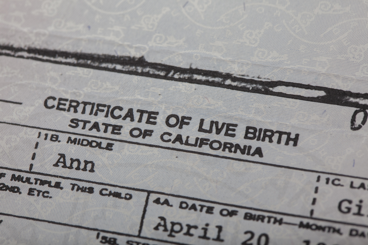 Birth certificate