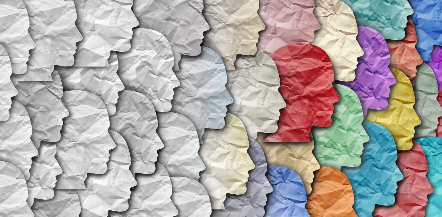 Demographic change as a large group of people as a changing diversity in a population
