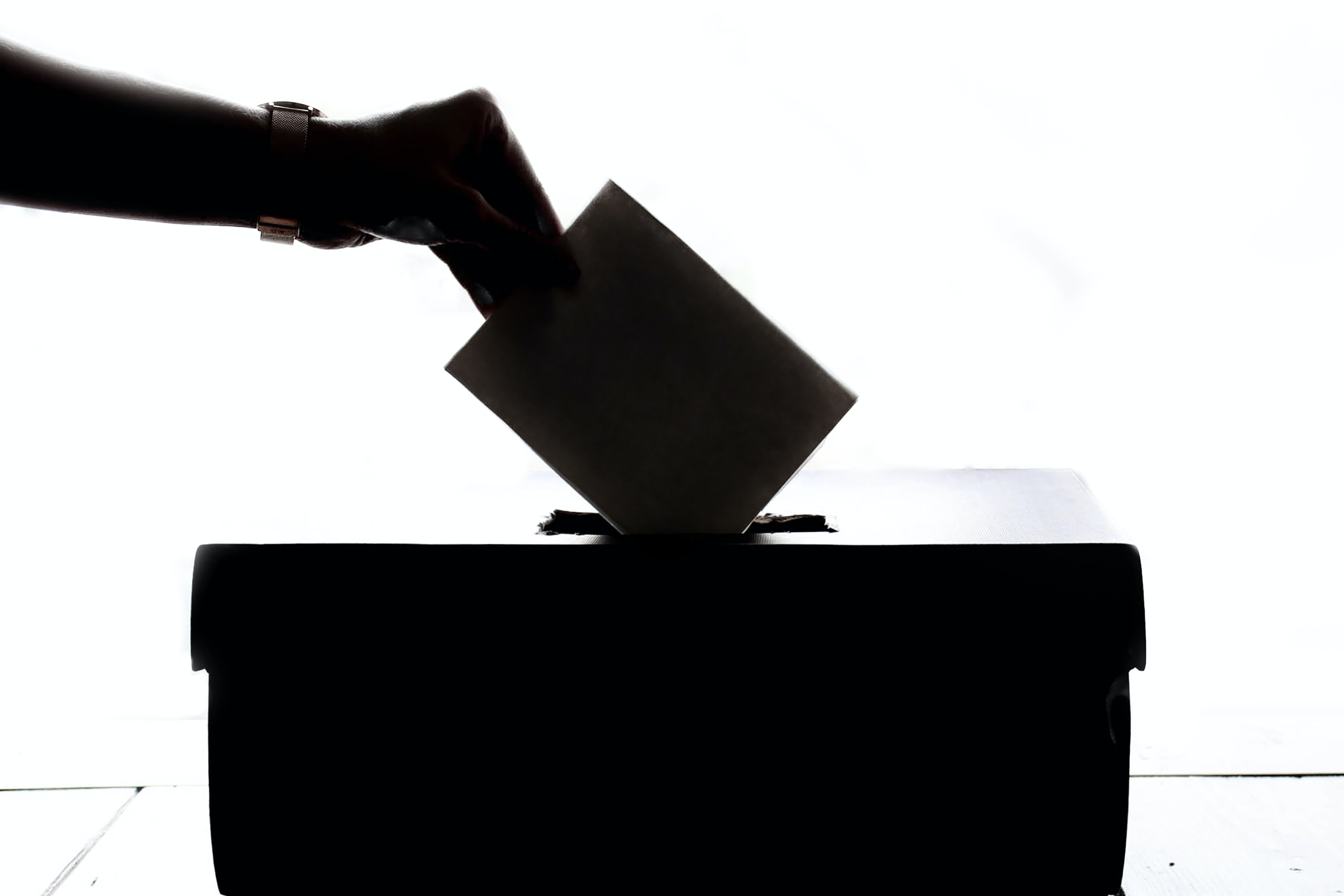 Photo by Element5 Digital on Unsplash - silhouette of voting
