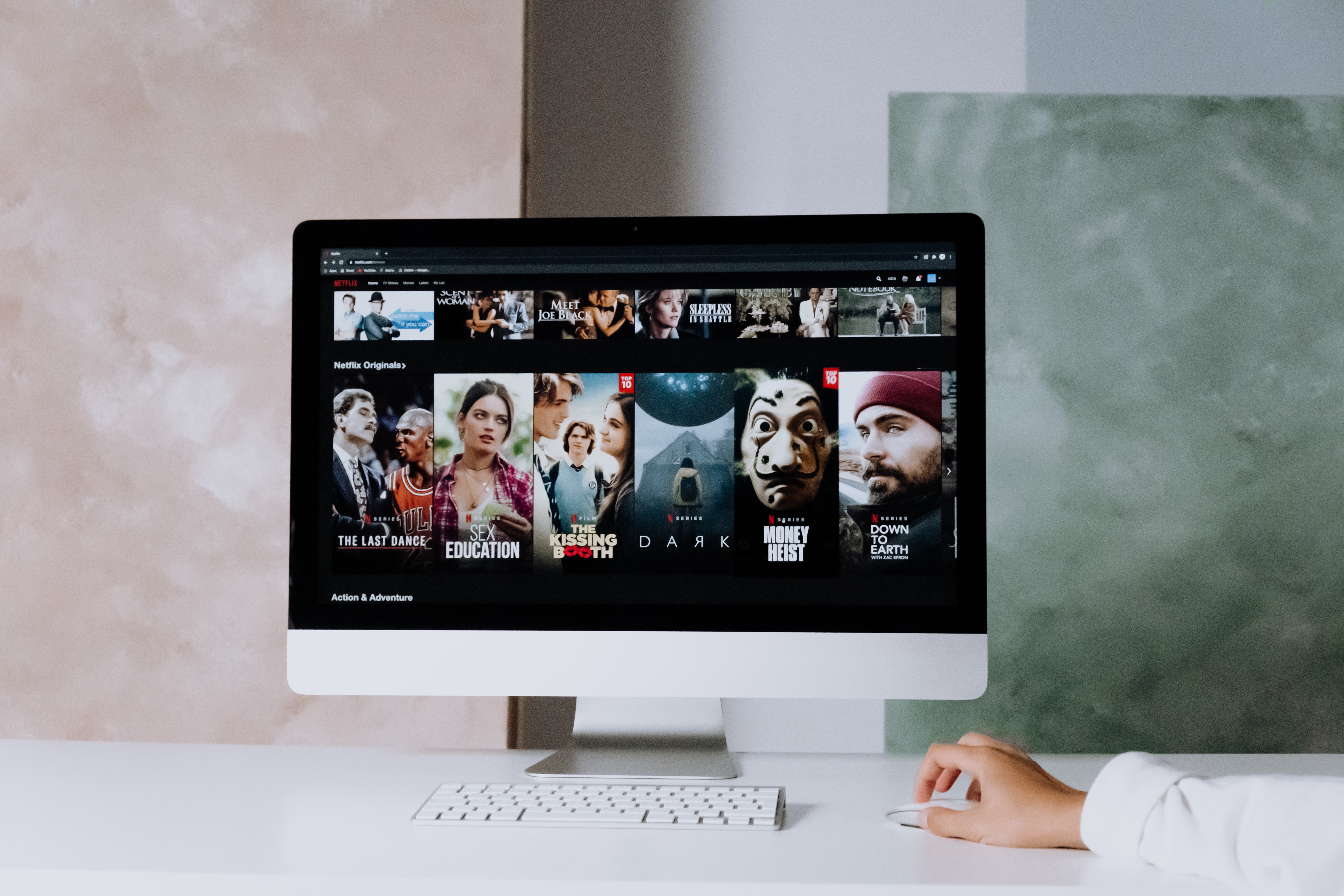 Picture of Netflix home screen