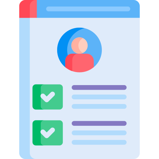 Illustration of a person's profile.