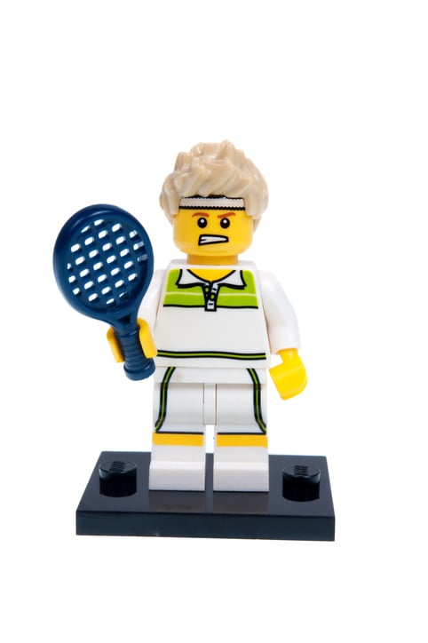 Lego tennis figurine