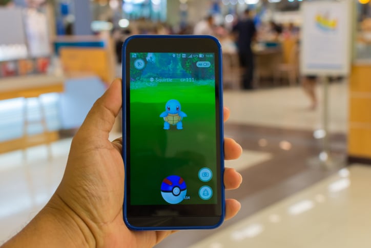 Pokemon in use