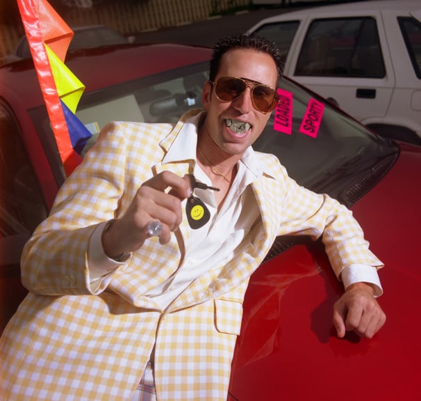Sleazy salesman