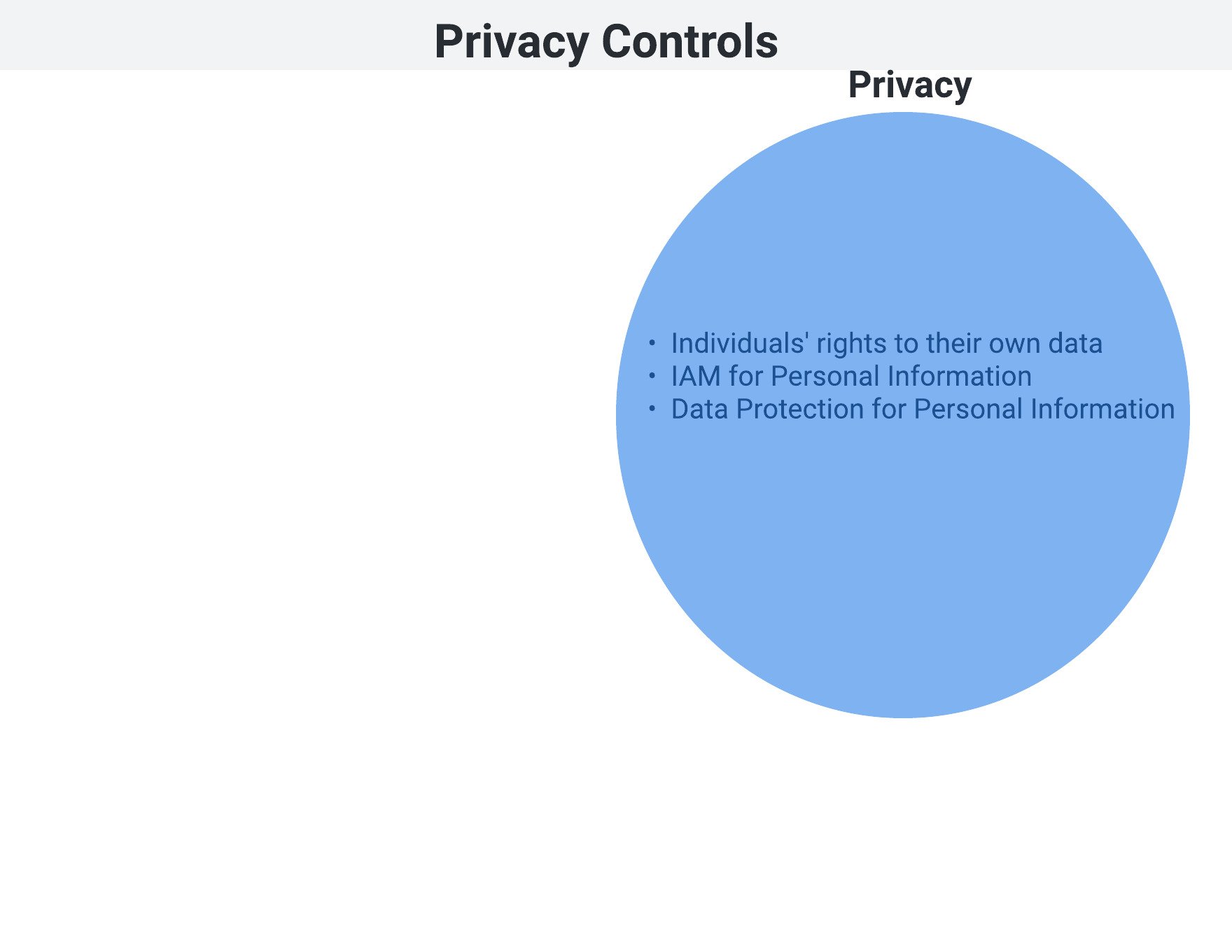Privacy controls circle