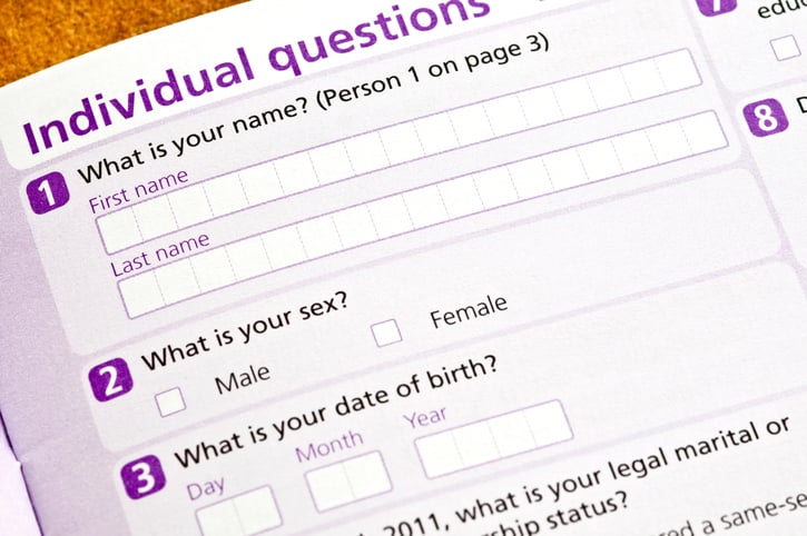 Survey asking about personal information