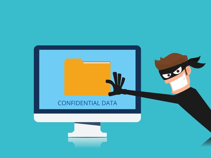 Hacker stealing data
