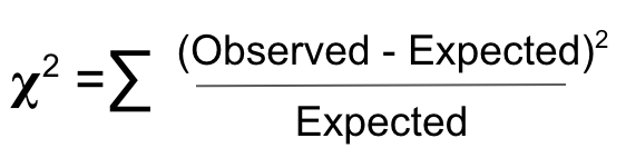 Chi-square formula