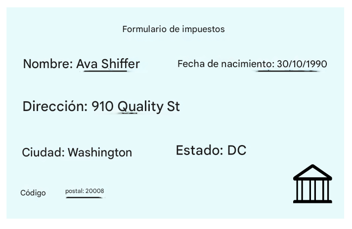 formulario fiscal utilizado para comparar la exactitud