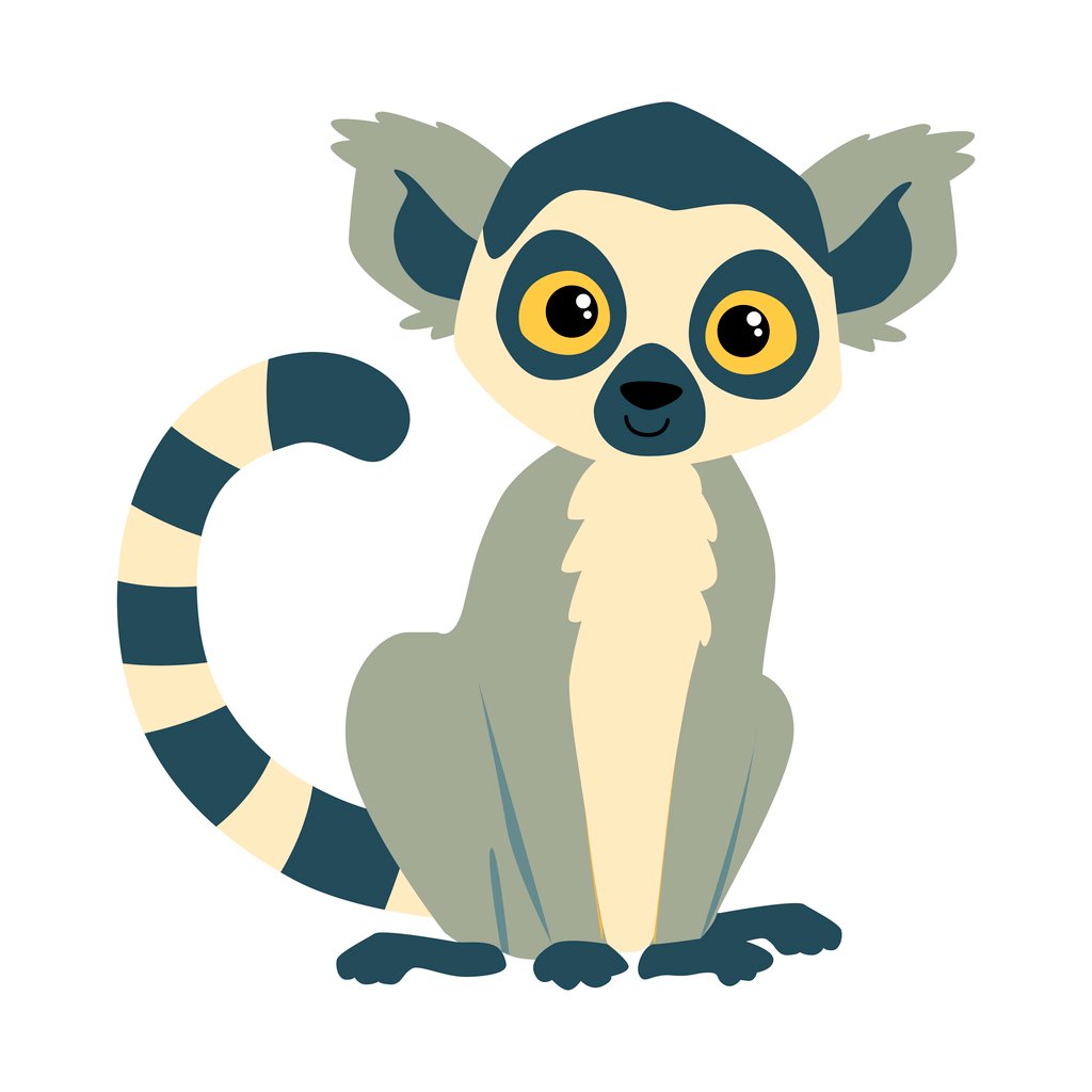 An illustration of a lemur