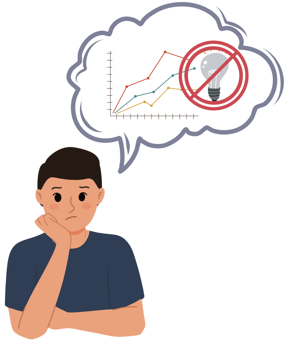 Person thinking the challenges of analytics
