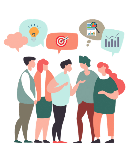 People communicating