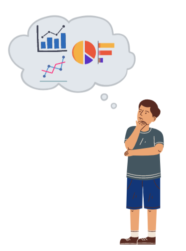 Person thinking about analytical solutions
