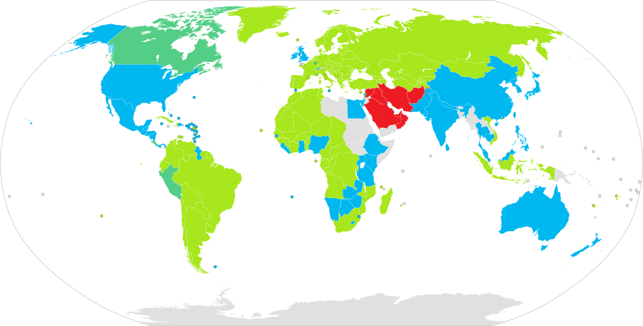 Decimal marks around the world