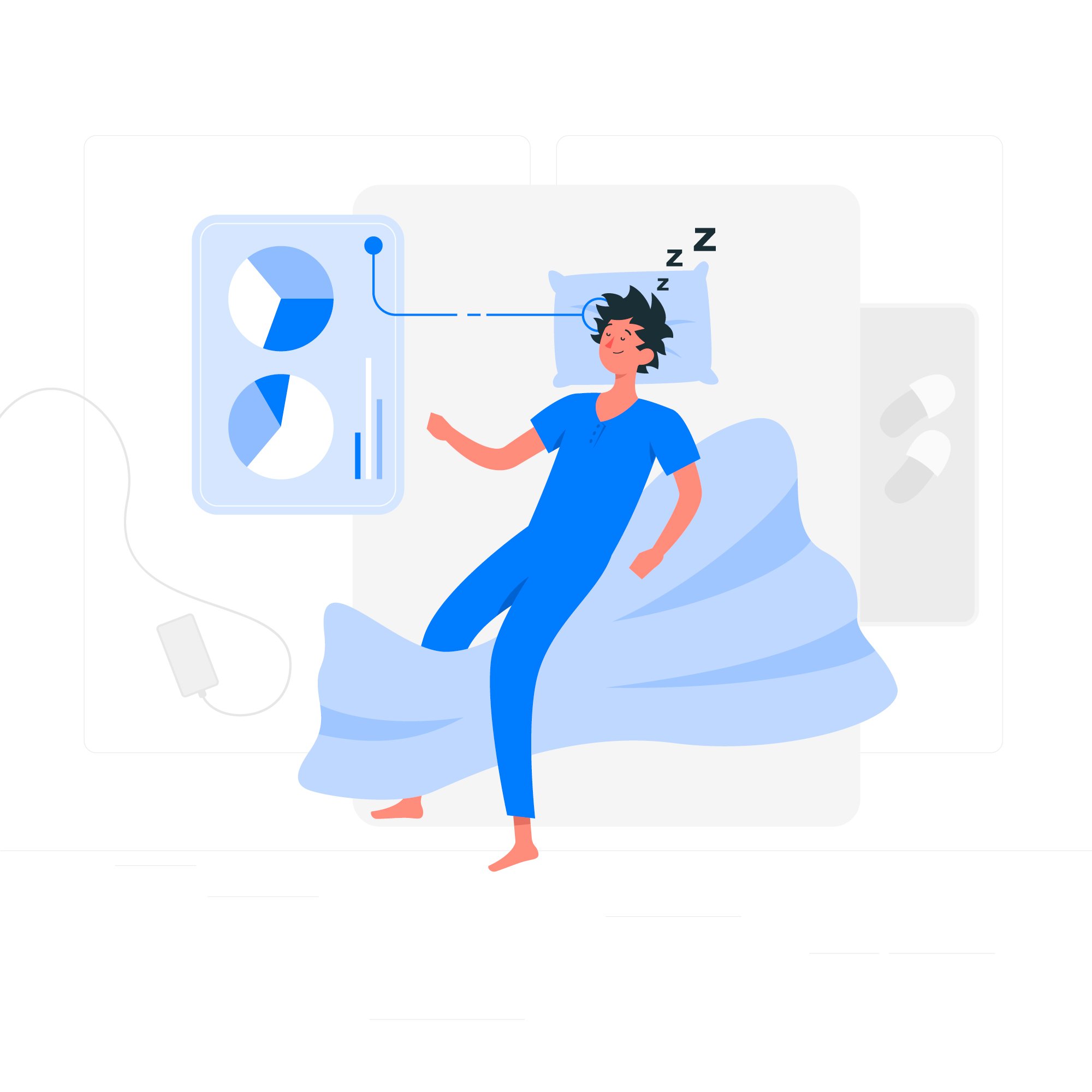 Graphic of a sleep study