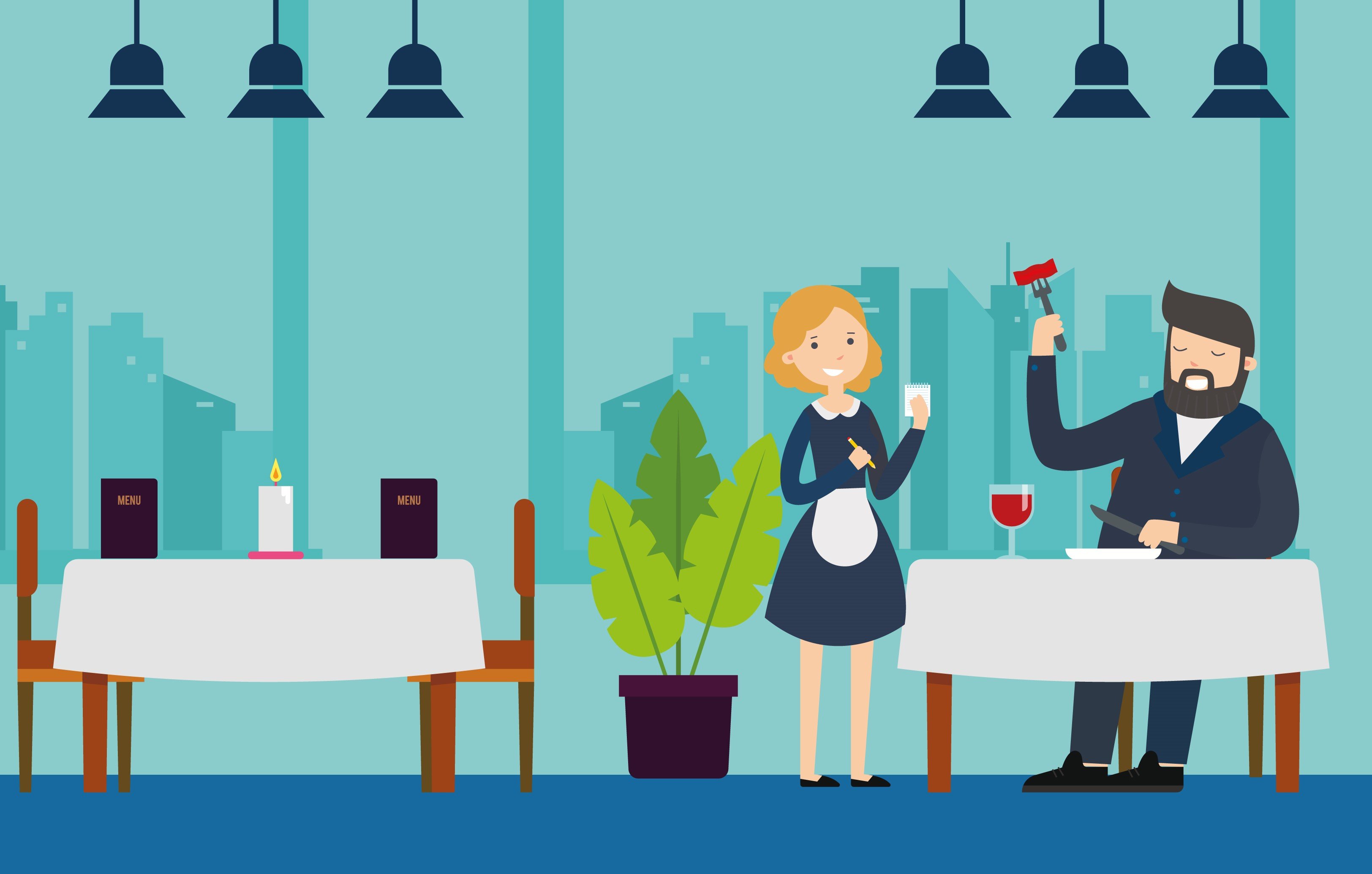 A user of the shinyApp is like a patron of a restaurant.