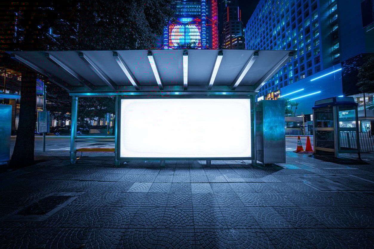 A billboard ad