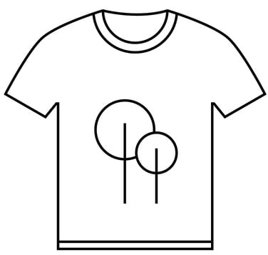 A simple t-shirt icon