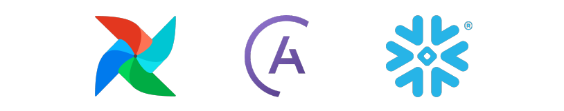 Airflow, Astronomer, and Snowflake logos.