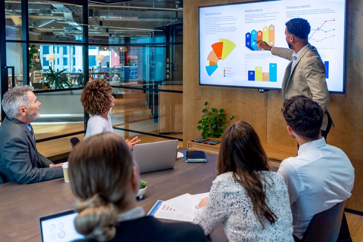 Person giving presentation