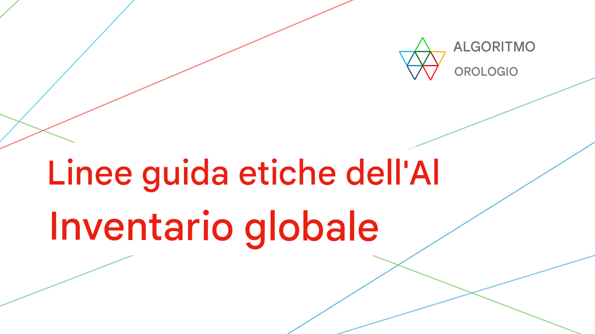 Immagine dell'inventario delle linee guida sull'etica dell'IA di Algoritm Watch.