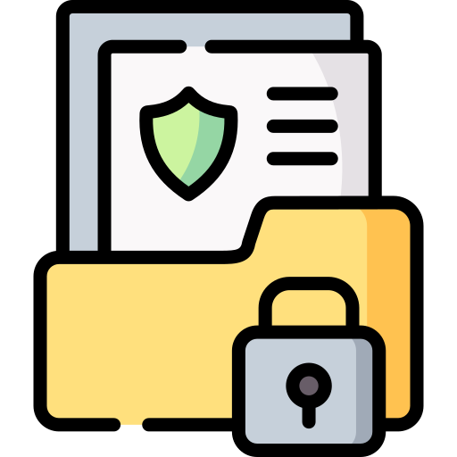 Ilustración de un archivo de datos bloqueado.