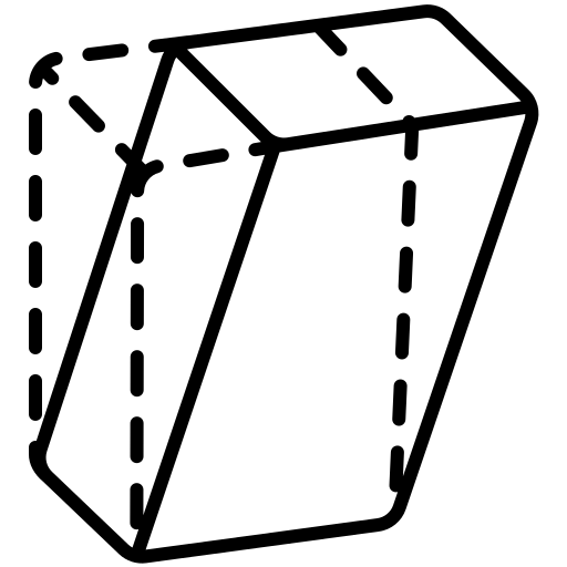 Illustration of a skewed object versus its real image.