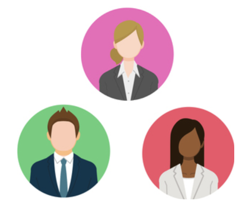 Three members of the marketing team.