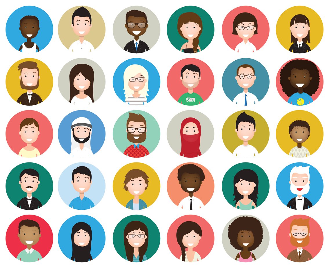 A selection of people from different cultures that could all benefit from AI tools.