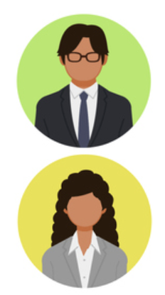 Two members of the HR team.