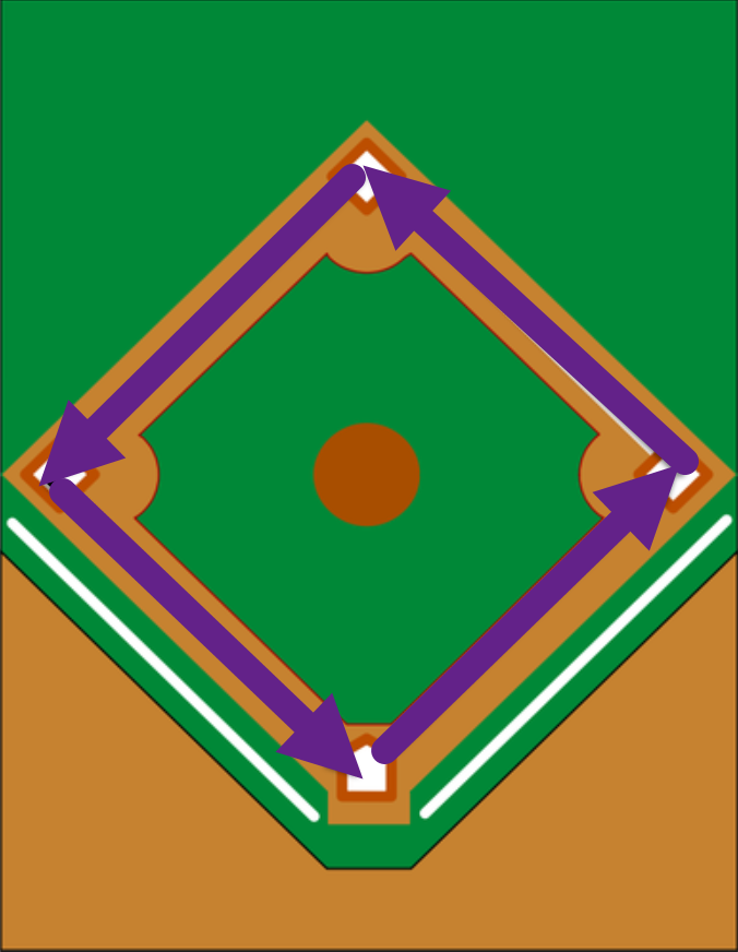 A hit for a home run