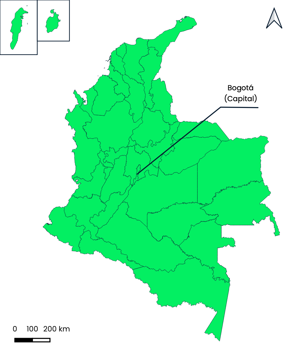 Map of Colombia