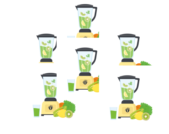 Image of multiple juicers