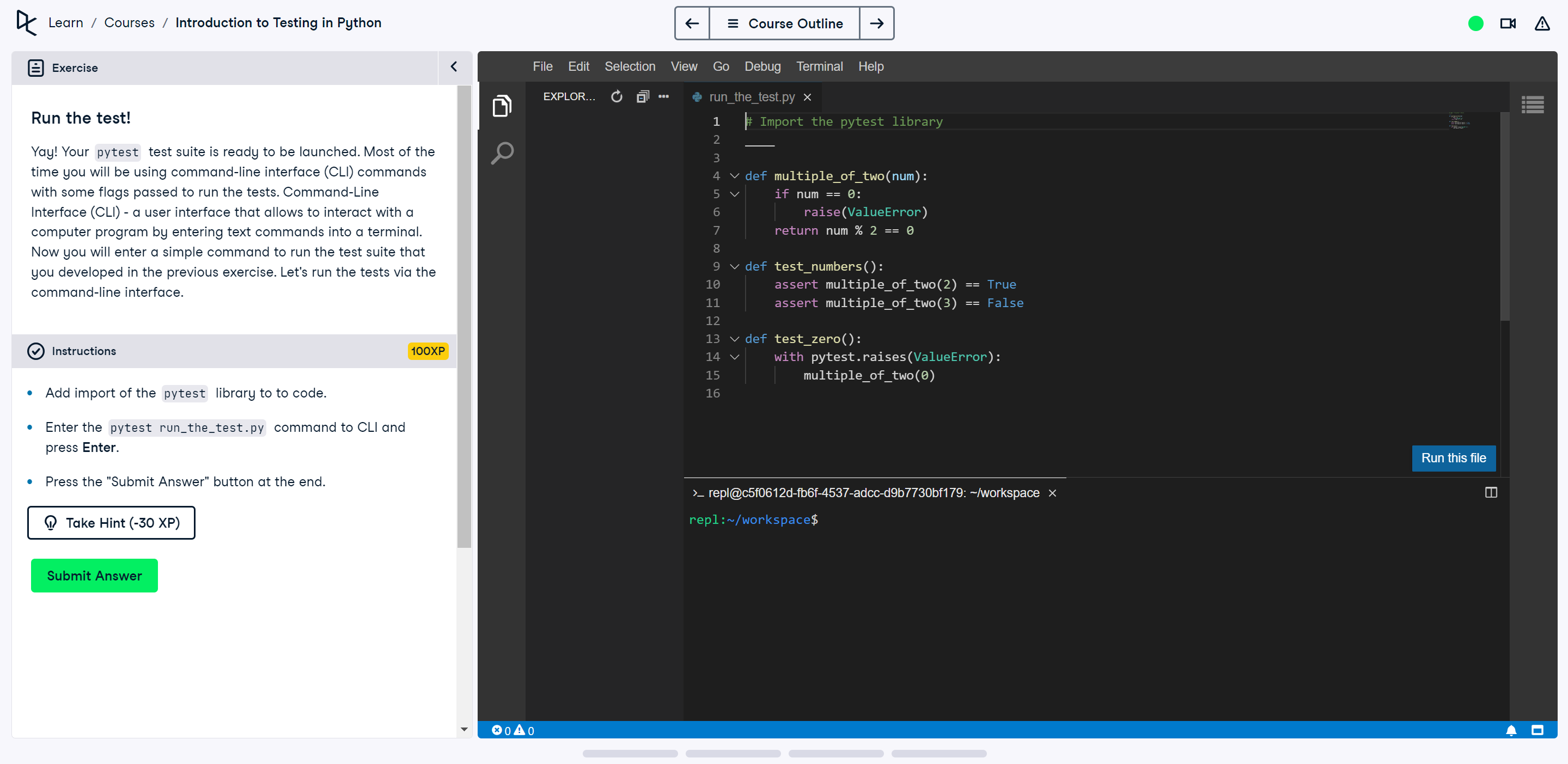 IDE example