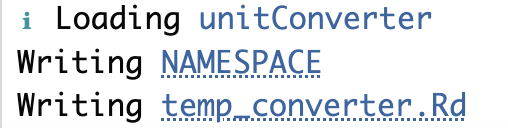 roxygenize() output