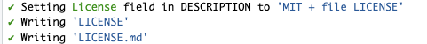 MIT License output