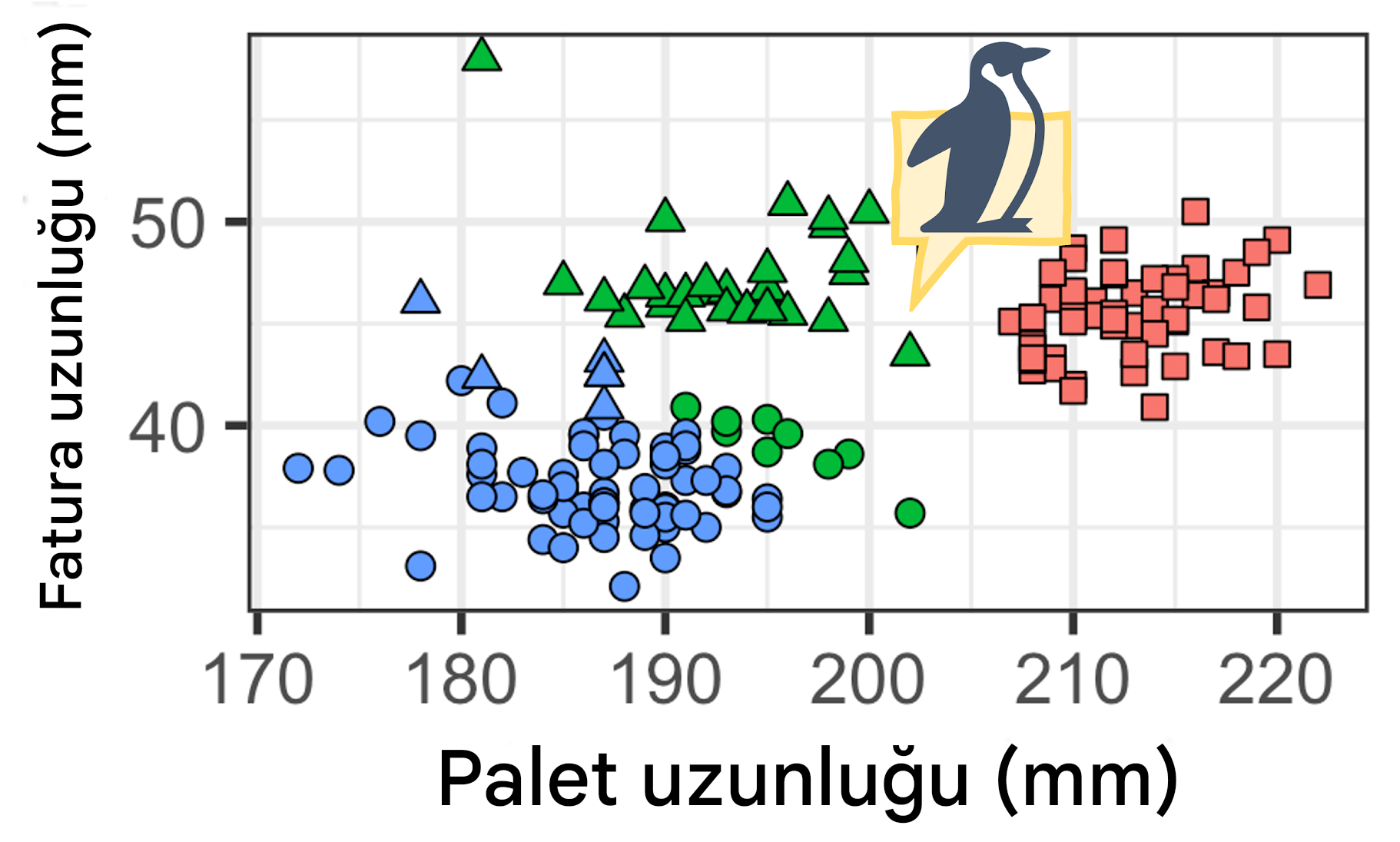 Penguen verilerinde kümeleme