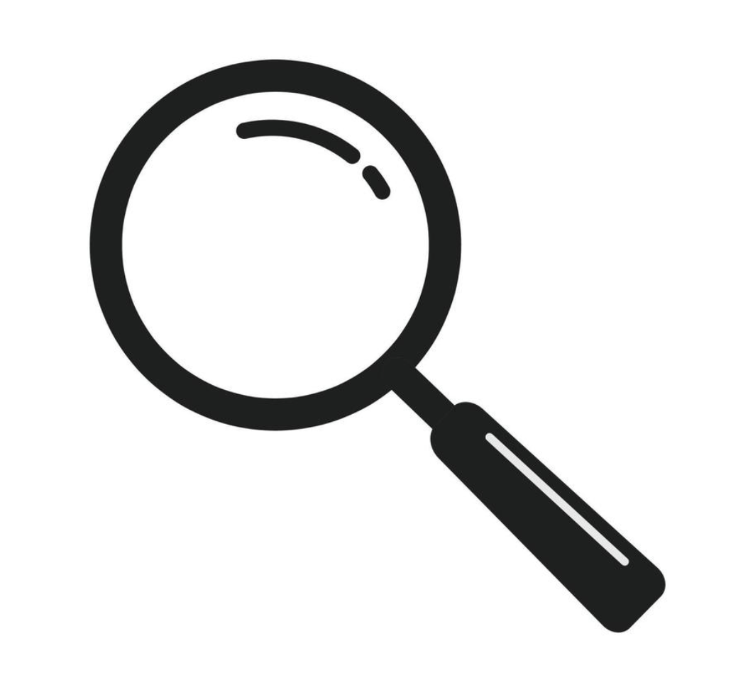 A magnifying glass as a metaphor for intepretability and looking closer