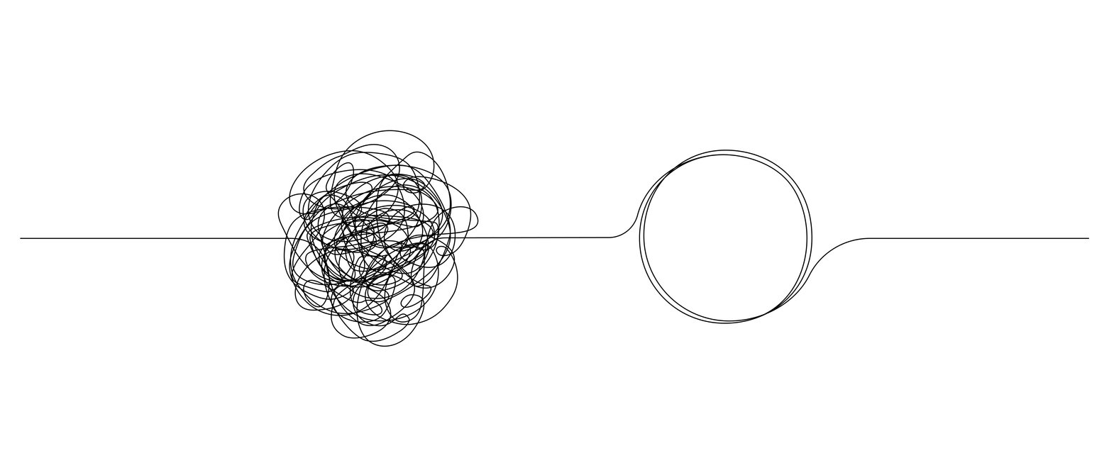 Example picture showing the principle of Occam's Razor