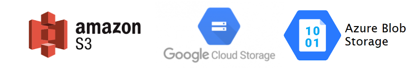 Main blob storages offerings from public clouds