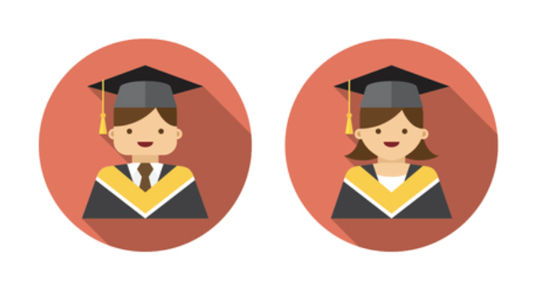 A picture of students at their graduation