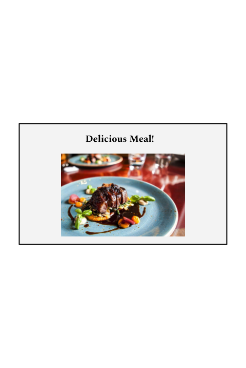 Recipe Card - Food Picture