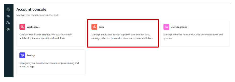 Account Console Data
